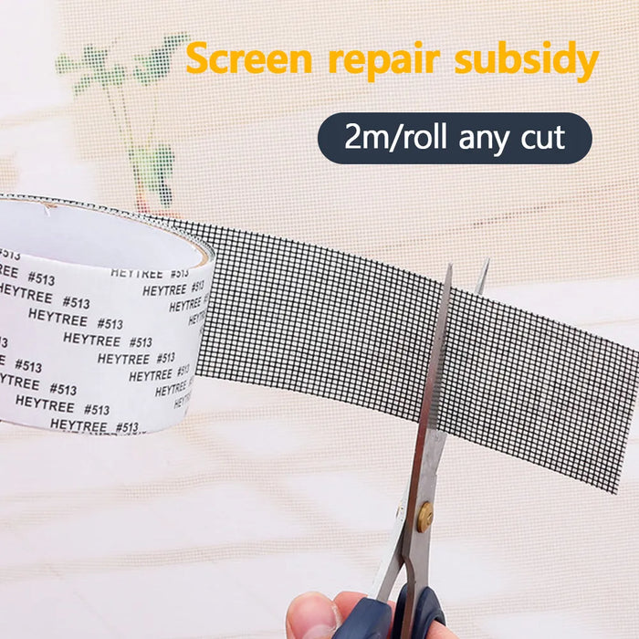 Window Screen Repair Tape,Self Adhesive Mesh Tape Anti Insect Mosquito Mesh Broken Holes Repairing