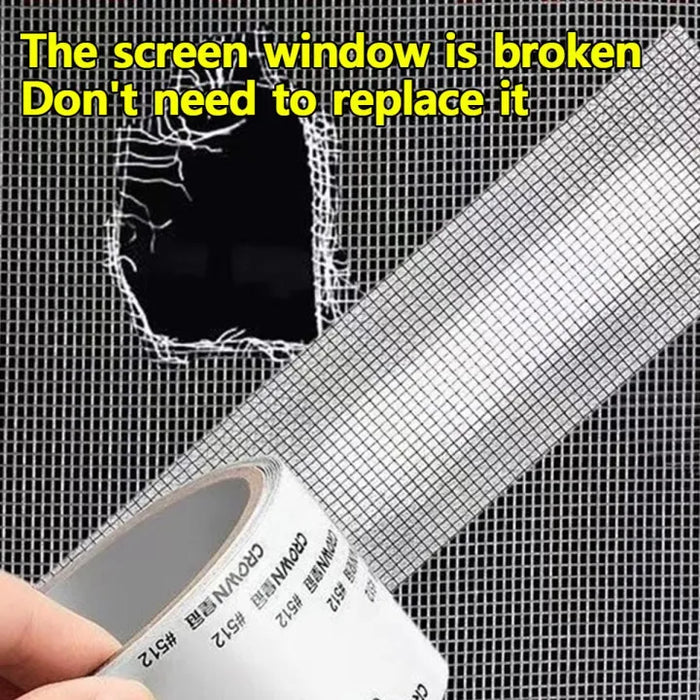 Window Screen Repair Tape,Self Adhesive Mesh Tape Anti Insect Mosquito Mesh Broken Holes Repairing